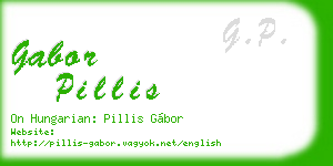 gabor pillis business card